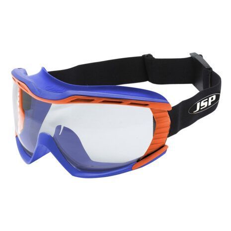Vernebriller fra JSP Stealth i blå og oransje