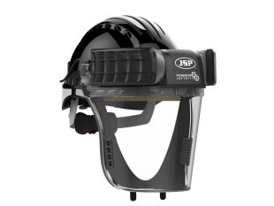 Powercap infinity batteridrevet åndedrettsvern sort front