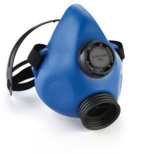 Halvmaske CA-5 gassmaske fra CleanAIR i bl&aring; farge