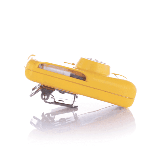 gassm&aring;ler gul bw clip liggende side gassvarsler